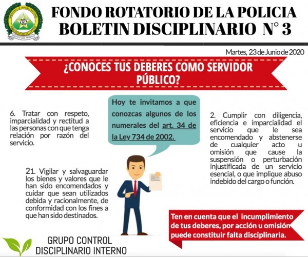 Sensibilización Principios y Deberes Ley 734 de 2002 